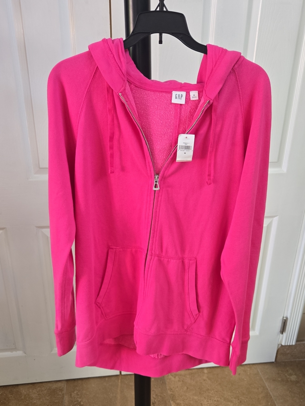 GAP Women's Bright Pink Full-Zip Hoodie